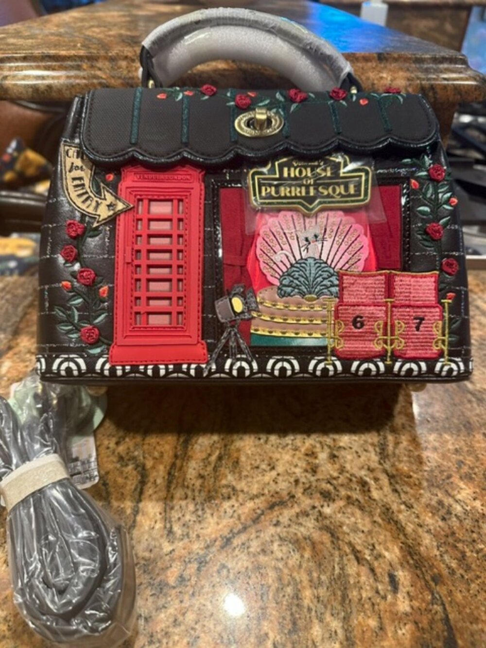 NWT Vendula London Purrlesque Club Mini Grace Bag - Picture 1 of 7